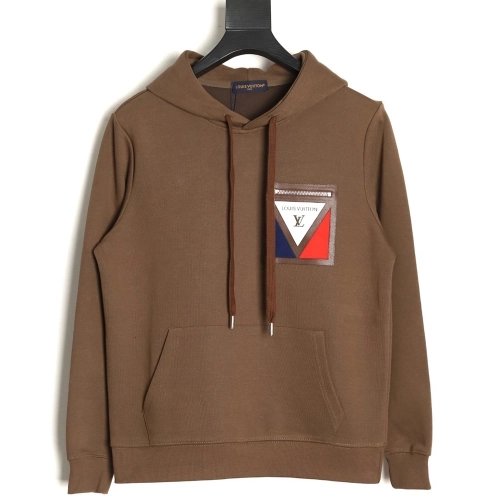 Louis Vuitton zippered faux pocket hoodie,Louis Vuitton Hoodie,Hoodie,APPAREL
