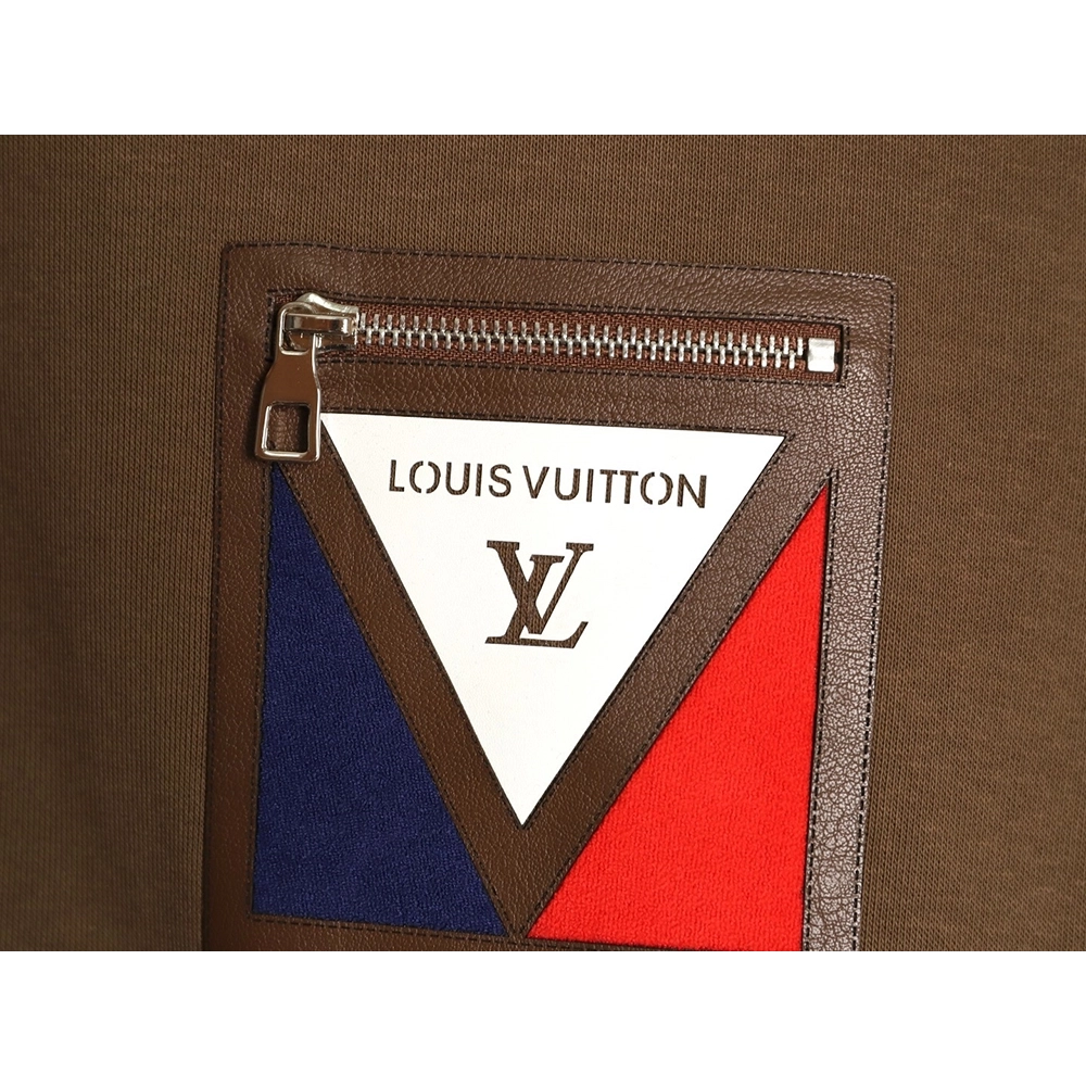 Louis Vuitton zippered faux pocket hoodie,Louis Vuitton Hoodie,Hoodie,APPAREL