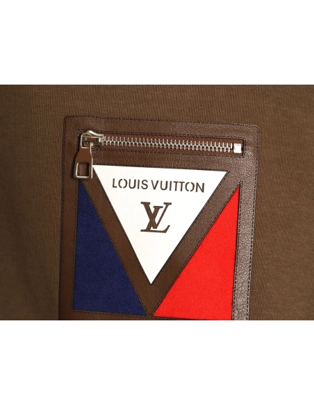 Louis Vuitton zippered faux pocket hoodie,Louis Vuitton Hoodie,Hoodie,APPAREL