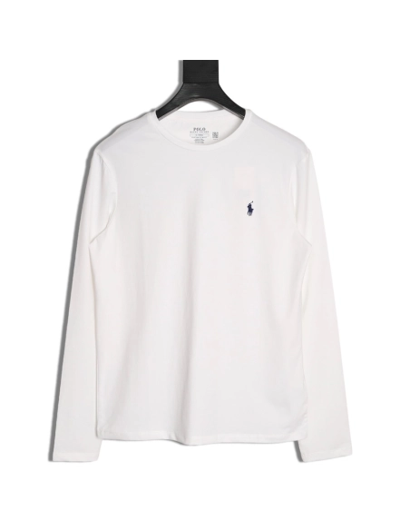 Ralph Lauren Pony Embroidered Long Sleeve TShirt,Ralph Lauren T Shirt,Tshirt,APPAREL
