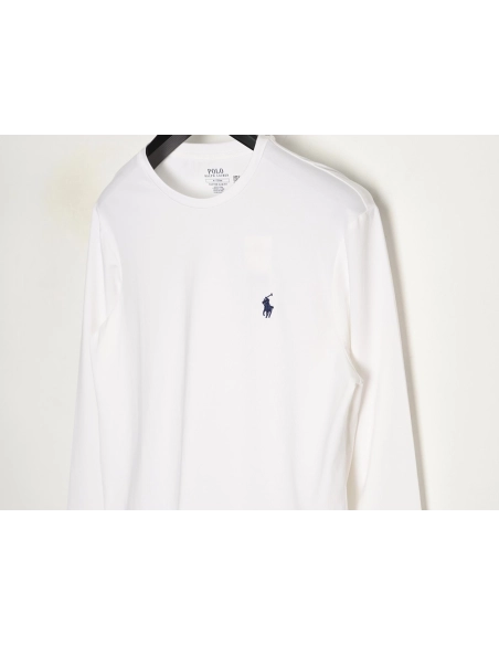 Ralph Lauren Pony Embroidered Long Sleeve TShirt,Ralph Lauren T Shirt,Tshirt,APPAREL