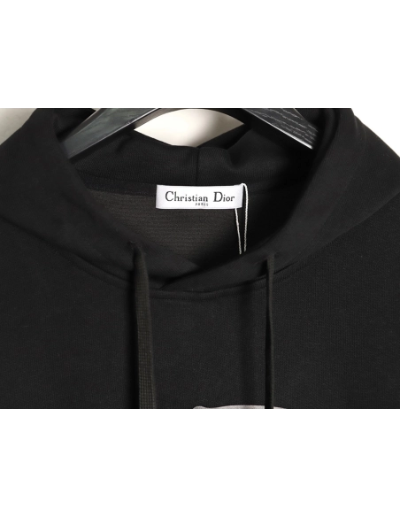 Dior embossed logo hooded sweatshirt,Dior Sweatshirt,Sweatshirt,APPAREL