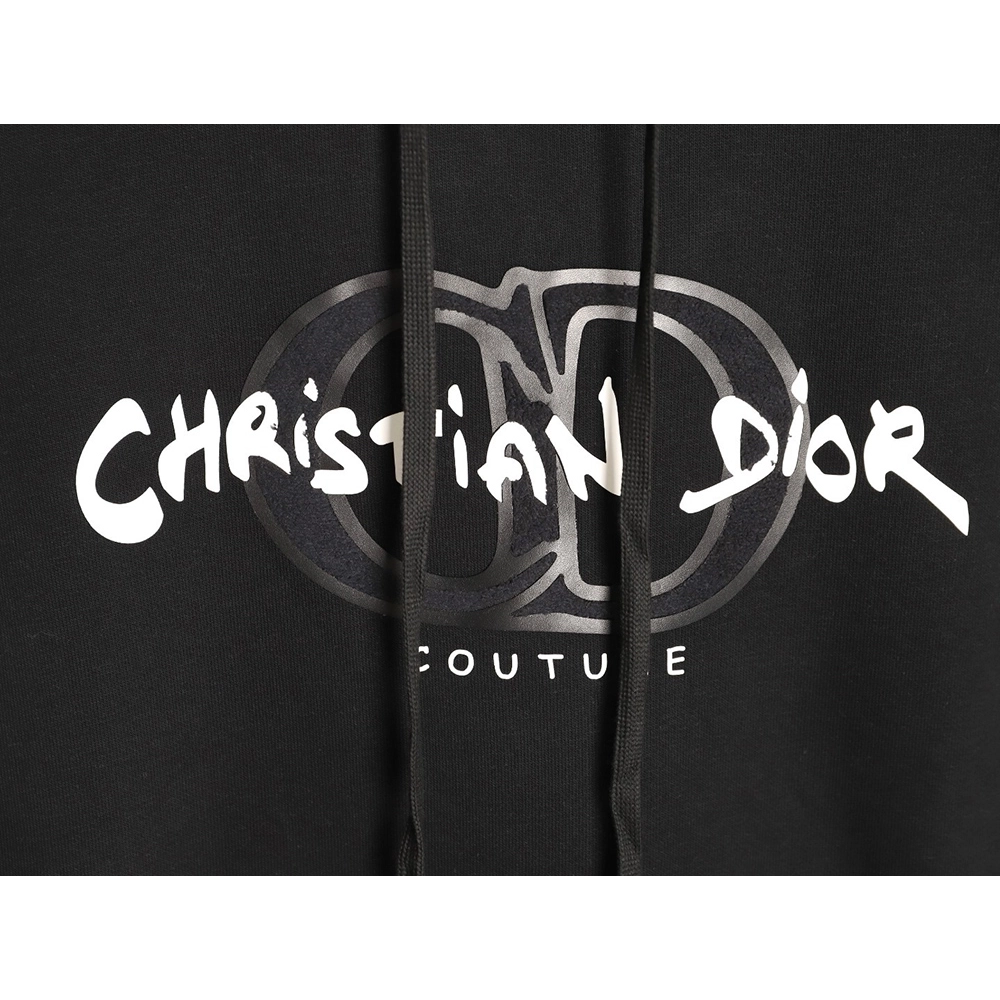 Dior embossed logo hooded sweatshirt,Dior Sweatshirt,Sweatshirt,APPAREL