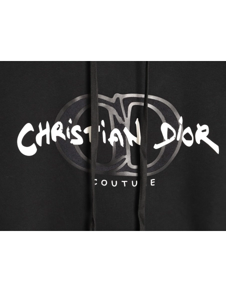Dior embossed logo hooded sweatshirt,Dior Sweatshirt,Sweatshirt,APPAREL