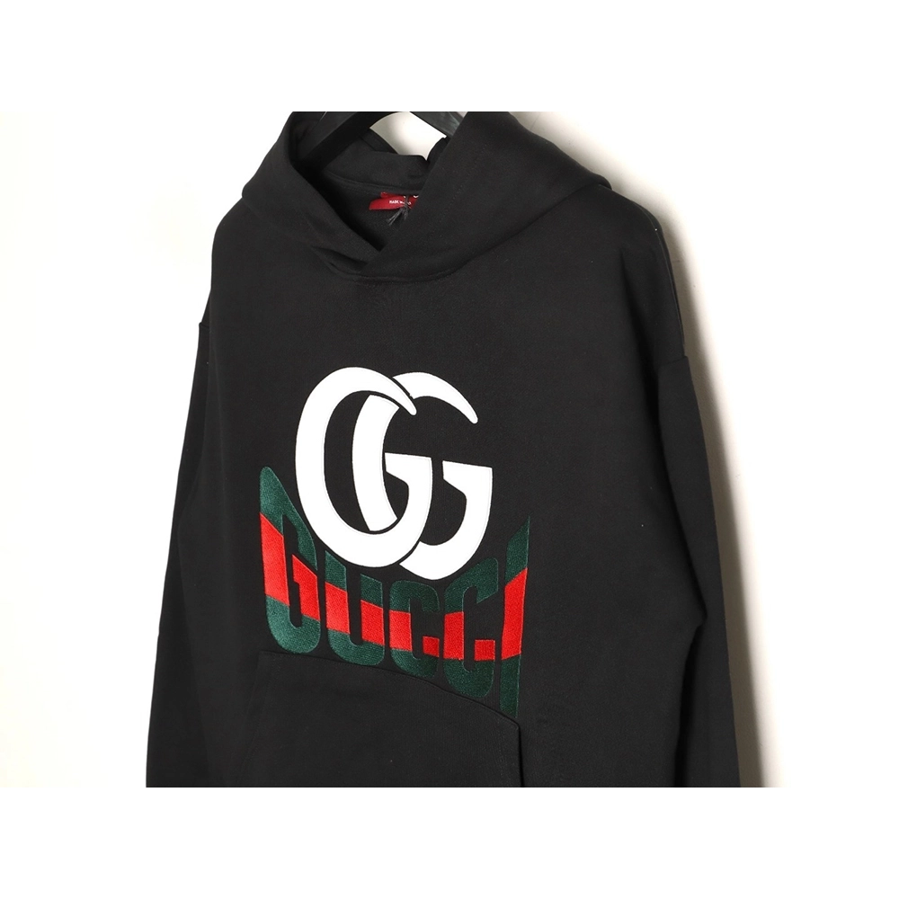 Gucci Double G logo print hooded sweatshirt,Gucci Sweatshirt,Sweatshirt,APPAREL