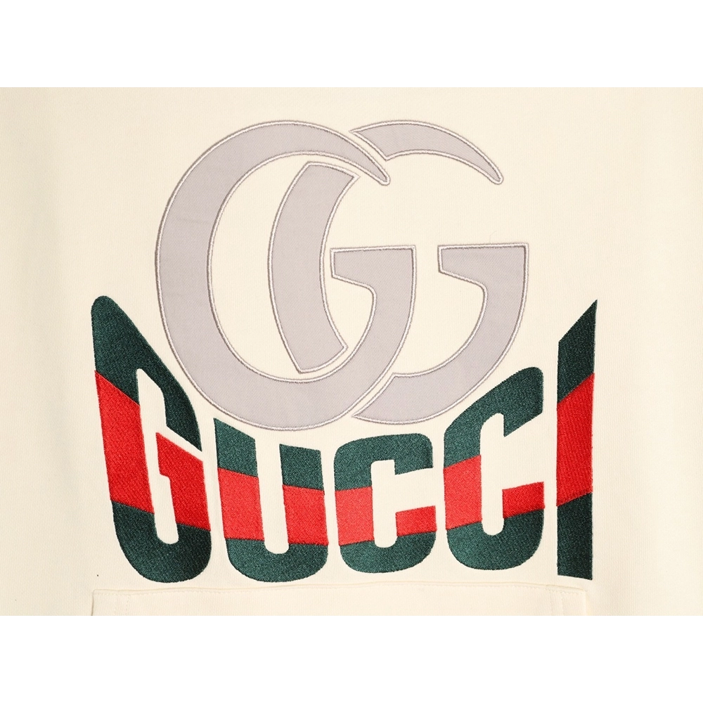 Gucci Double G logo print hooded sweatshirt,Gucci Sweatshirt,Sweatshirt,APPAREL