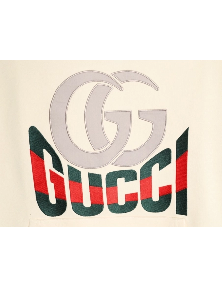 Gucci Double G logo print hooded sweatshirt,Gucci Sweatshirt,Sweatshirt,APPAREL