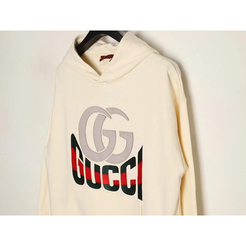 Gucci Double G logo print hooded sweatshirt,Gucci Sweatshirt,Sweatshirt,APPAREL