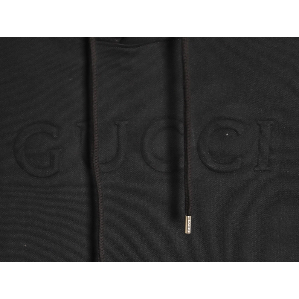 Gucci 3D embossed lettering logo hooded sweatshirt,Gucci Sweatshirt,Sweatshirt,APPAREL