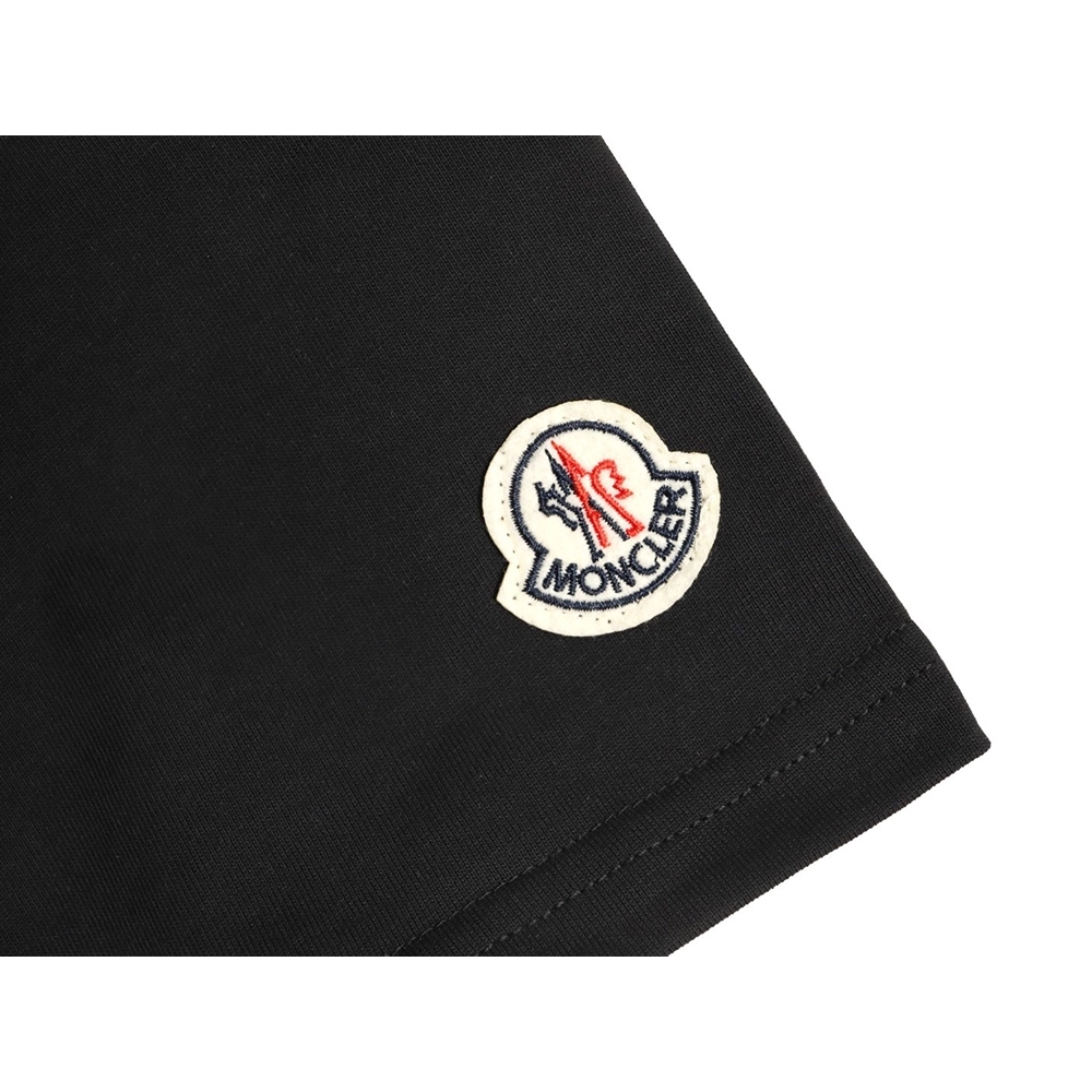 Moncler flocked logo print shortsleeve,Moncler T Shirt,Tshirt,APPAREL