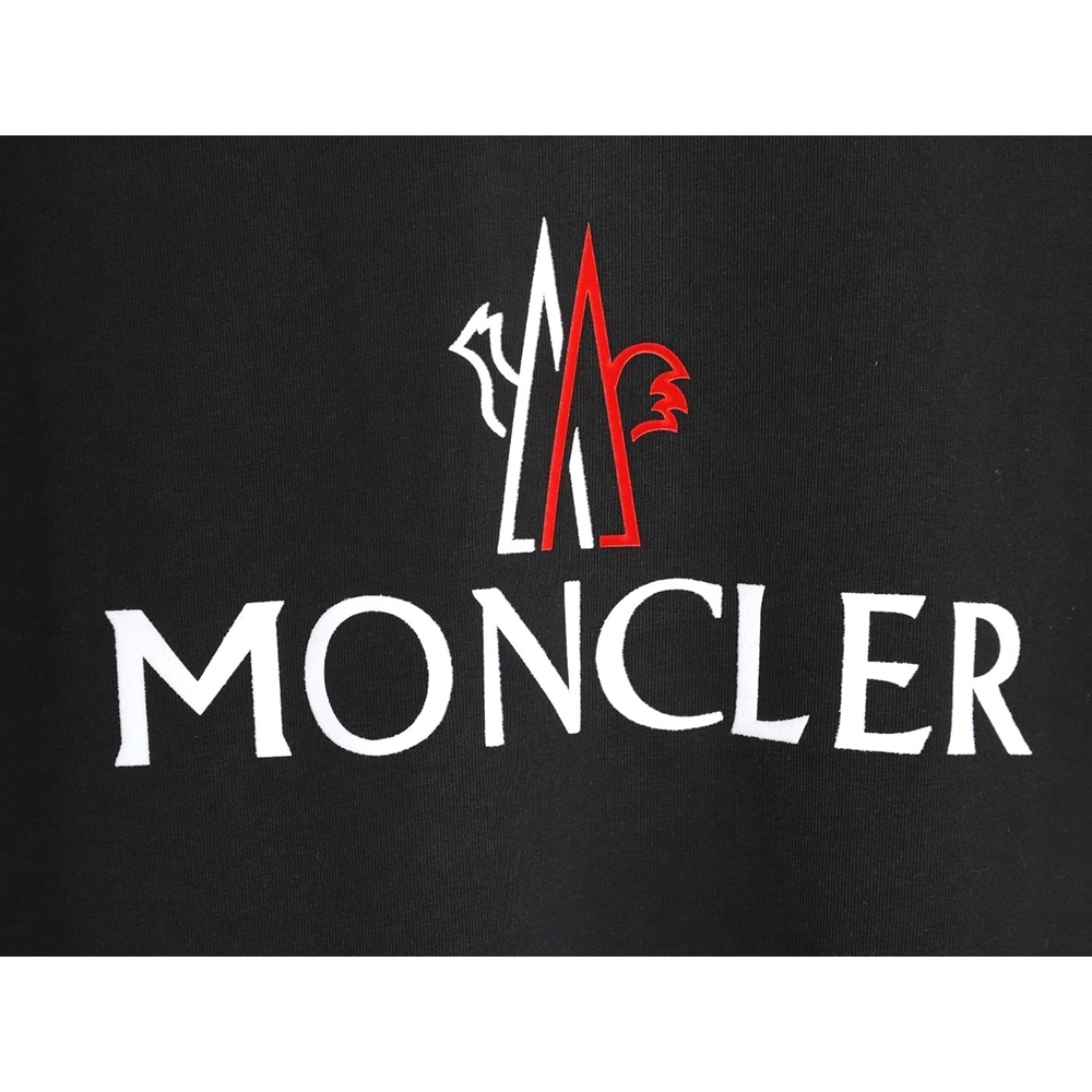 Moncler flocked logo print shortsleeve,Moncler T Shirt,Tshirt,APPAREL
