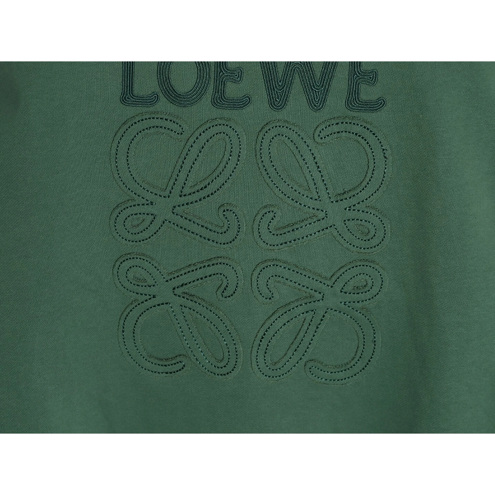 Loewe contrasting letter knitted totem logo patch embroidered sweatshirt,Loewe Sweatshirt,Sweatshirt,APPAREL