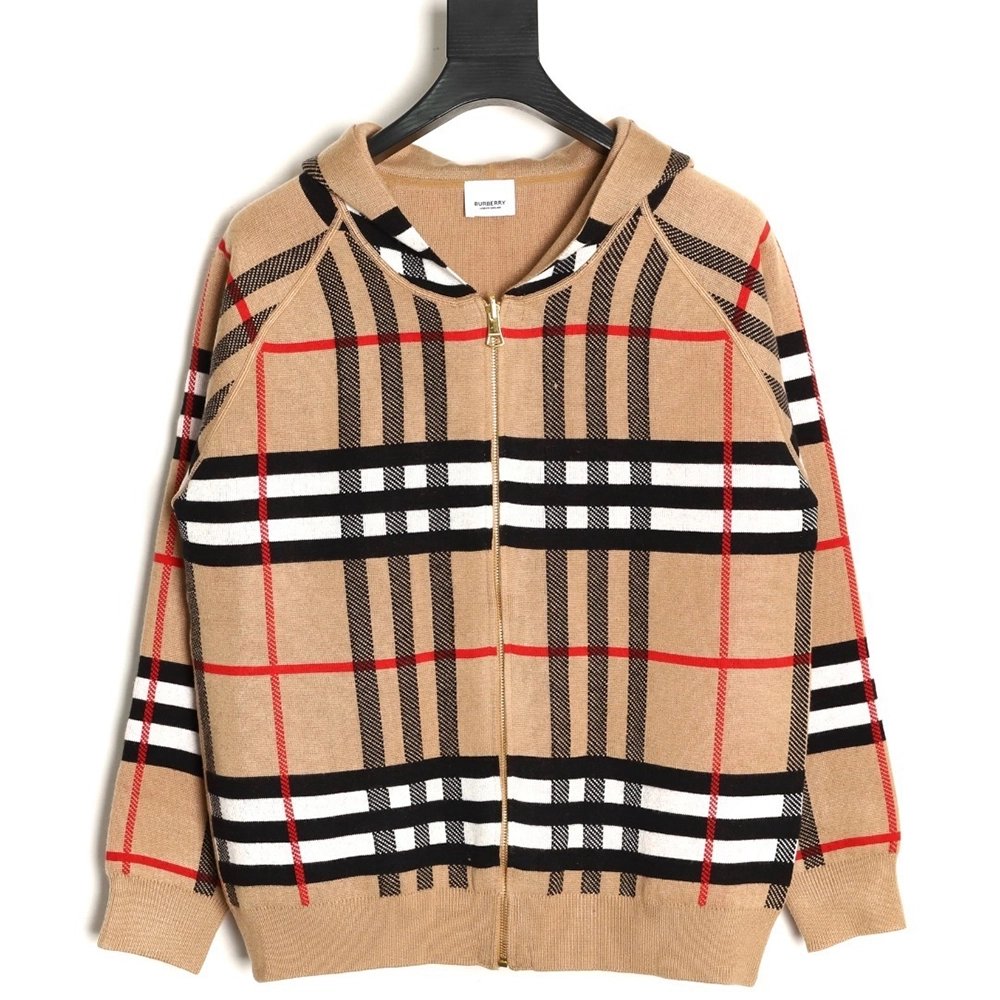 Burberry Reversible Hooded Cashmere ZipUp Jacket,Burberry Jacket,Jacket,APPAREL