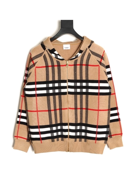 Burberry Reversible Hooded Cashmere ZipUp Jacket,Burberry Jacket,Jacket,APPAREL