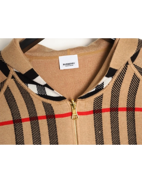 Burberry Reversible Hooded Cashmere ZipUp Jacket,Burberry Jacket,Jacket,APPAREL