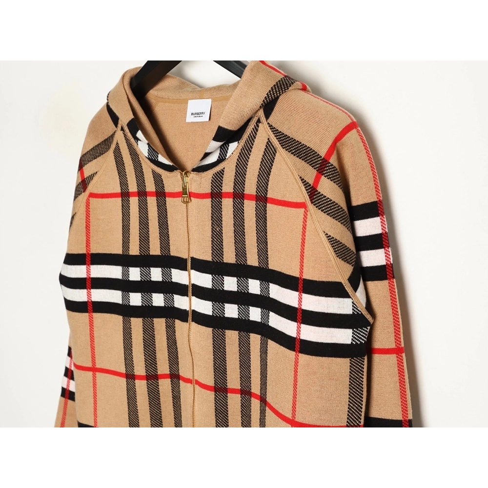 Burberry Reversible Hooded Cashmere ZipUp Jacket,Burberry Jacket,Jacket,APPAREL