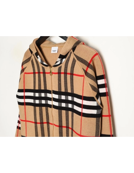 Burberry Reversible Hooded Cashmere ZipUp Jacket,Burberry Jacket,Jacket,APPAREL