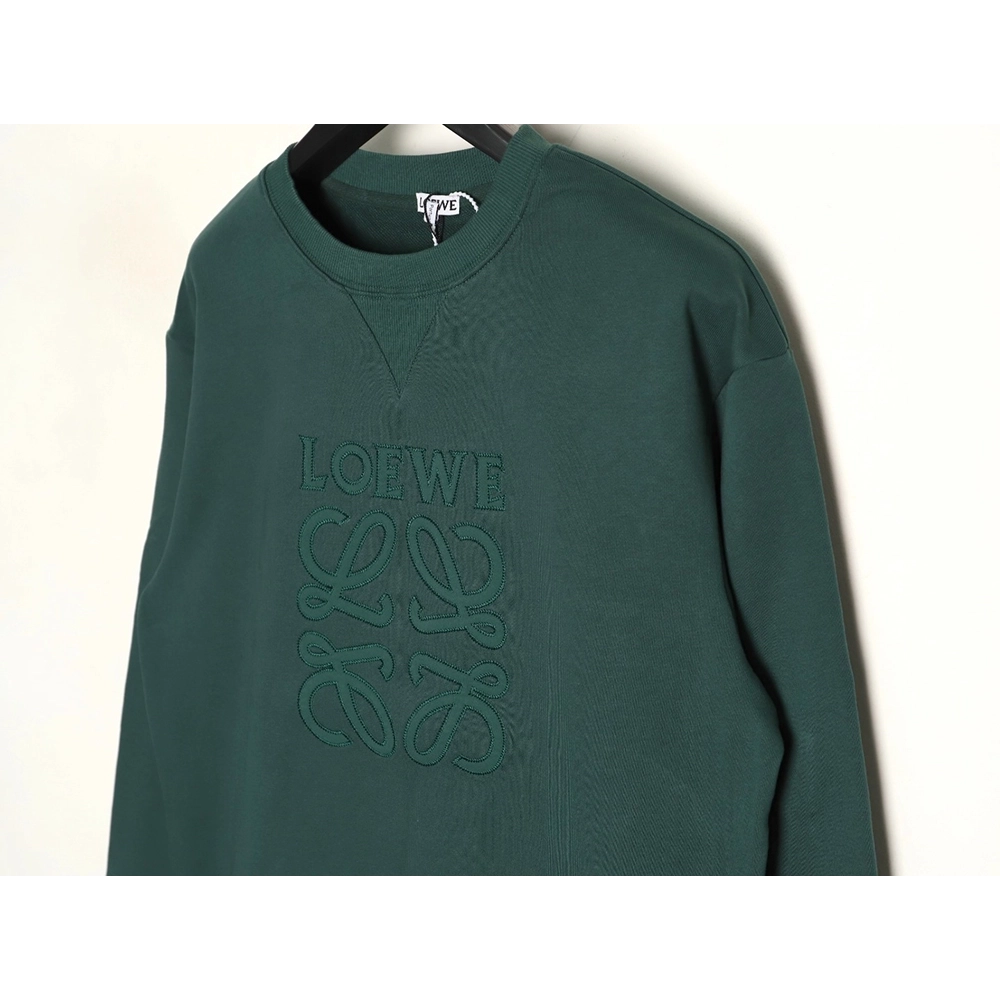 Loewe embroidered logo crewneck sweatshirt,Loewe Sweatshirt,Sweatshirt,APPAREL