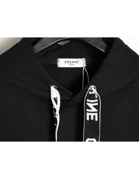 Celine Web Lettering Hooded Sweatshirt,Celine Sweatshirt,Sweatshirt,APPAREL