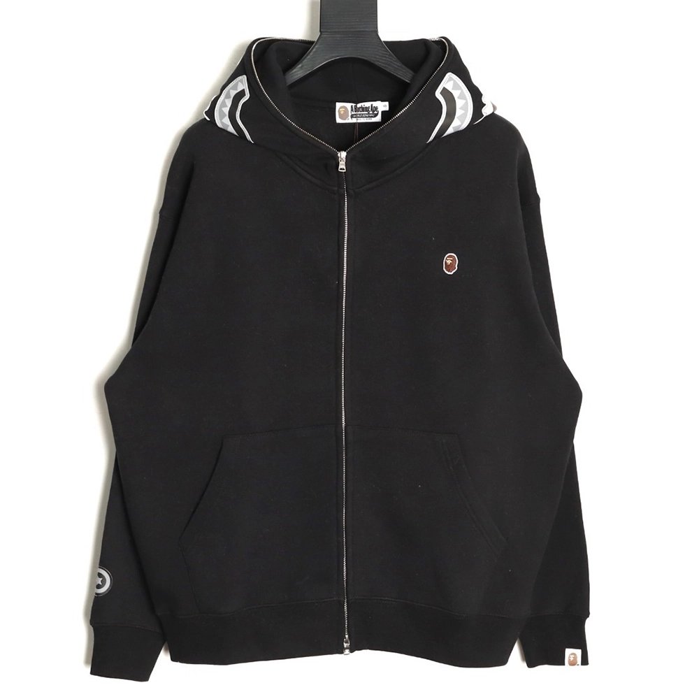 Bape small shark head zipup jacket,Bape Jacket,Jacket,APPAREL