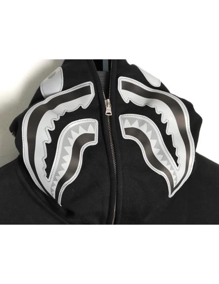 Bape small shark head zipup jacket,Bape Jacket,Jacket,APPAREL