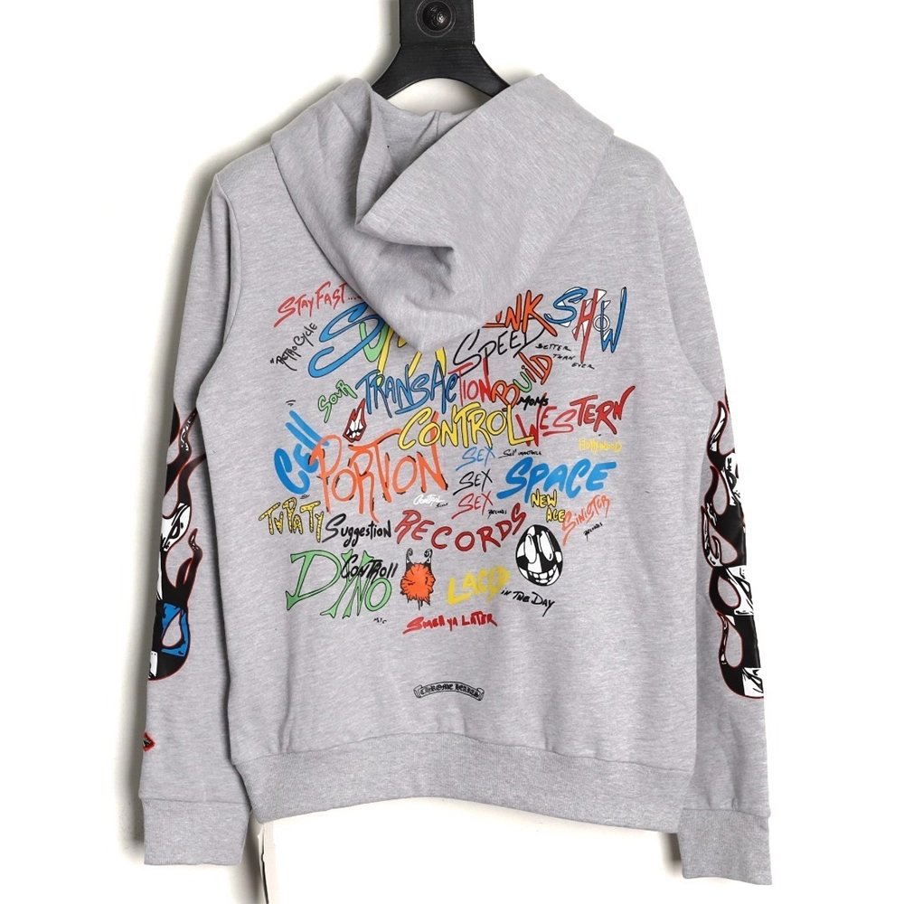 Chrome Hearts Graffiti Lettering Hoodie,Chrome Hearts Hoodie,Hoodie,APPAREL