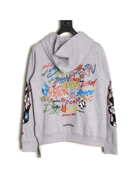 Chrome Hearts Graffiti Lettering Hoodie,Chrome Hearts Hoodie,Hoodie,APPAREL