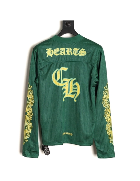 Chrome Hearts Sanskrit mesh doublelayer ice hockey longsleeved Tshirt,Chrome Hearts T Shirt,Tshirt,APPAREL