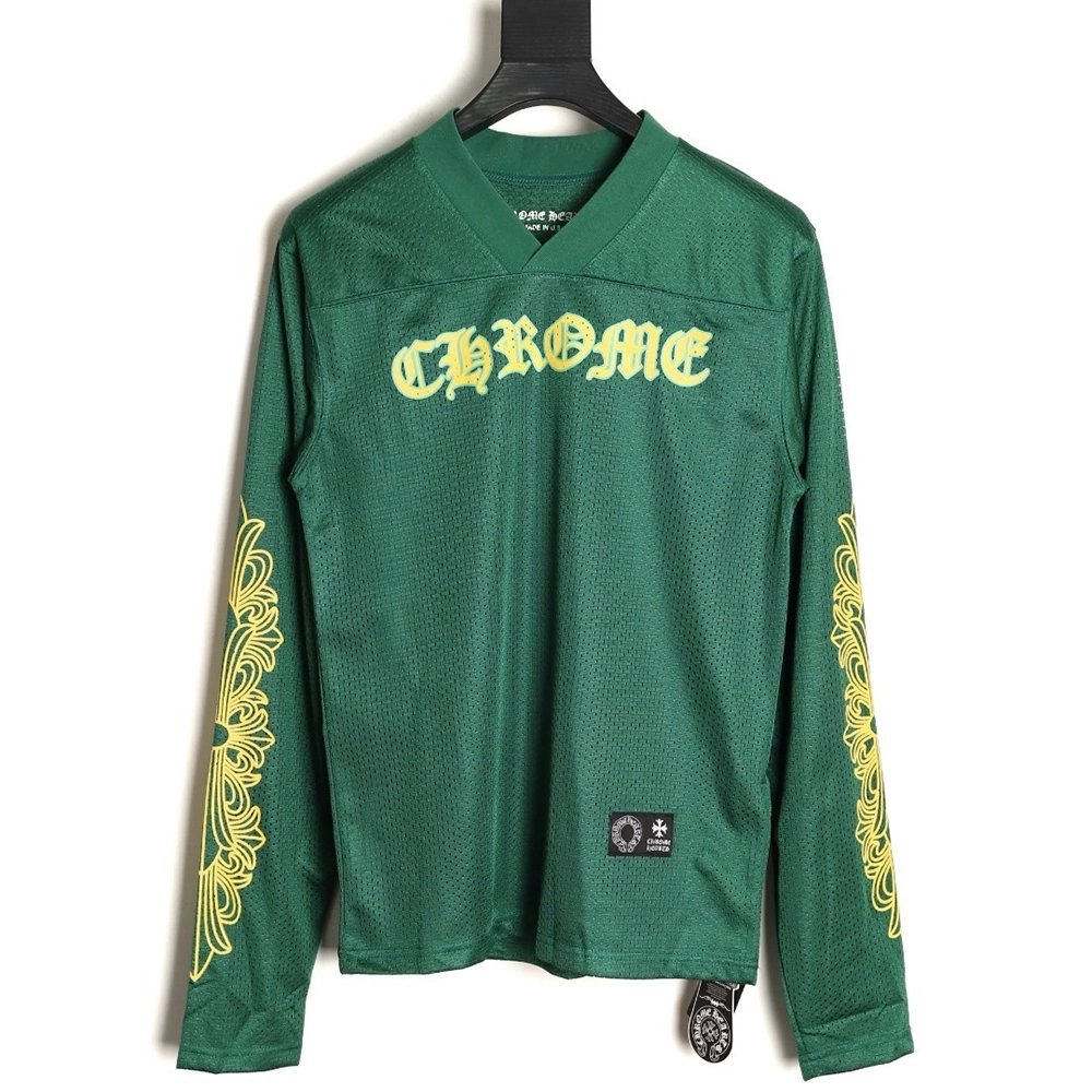 Chrome Hearts Sanskrit mesh doublelayer ice hockey longsleeved Tshirt,Chrome Hearts T Shirt,Tshirt,APPAREL