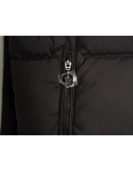 Moncler sleeve patchwork knitted stand collar lightweight down jacket,Moncler Jacket,Jacket,APPAREL