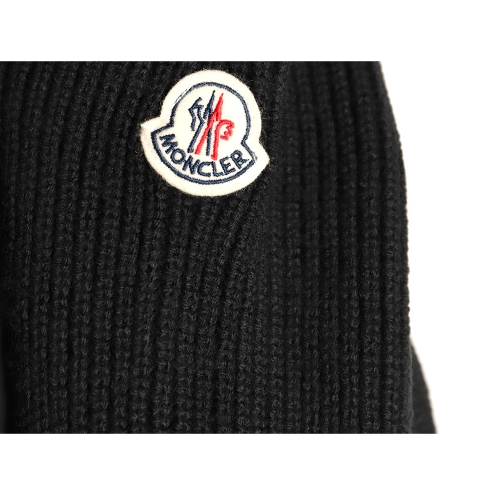 Moncler sleeve patchwork knitted stand collar lightweight down jacket,Moncler Jacket,Jacket,APPAREL