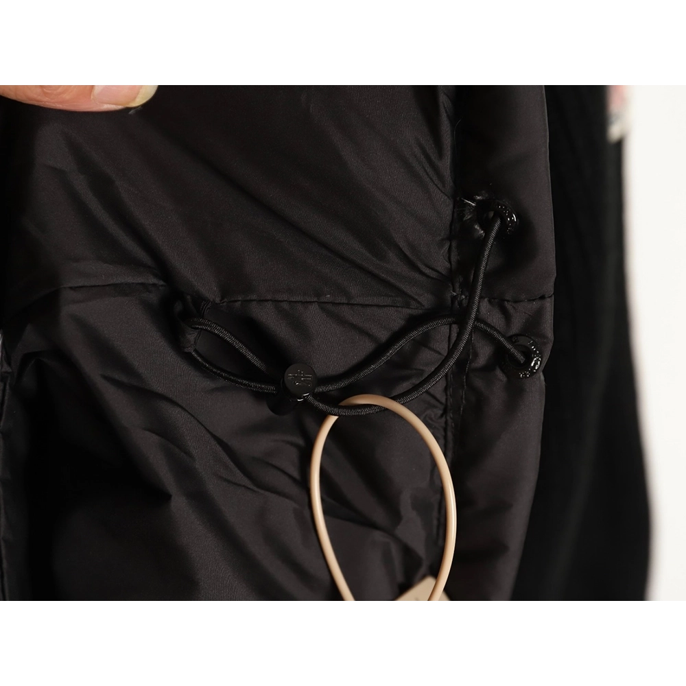 Moncler sleeve patchwork knitted stand collar lightweight down jacket,Moncler Jacket,Jacket,APPAREL