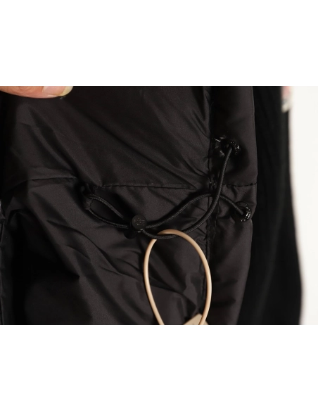 Moncler sleeve patchwork knitted stand collar lightweight down jacket,Moncler Jacket,Jacket,APPAREL