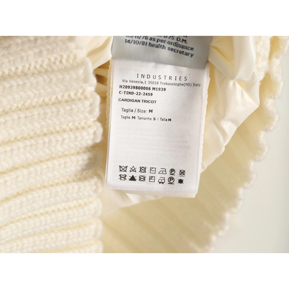 Moncler patchwork wool knitted sleeve stand collar down jacket,Moncler Jacket,Jacket,APPAREL