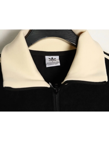 Adidas Trefoil Logo Embroidered Side Stripes Stand Collar Jacket,ADIDAS Jacket,Jacket,APPAREL