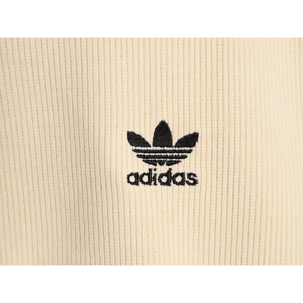 Adidas Trefoil Logo Embroidered Side Stripes Stand Collar Jacket,ADIDAS Jacket,Jacket,APPAREL