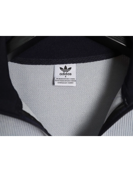 Adidas Trefoil Logo Embroidered Side Stripes Stand Collar Jacket,ADIDAS Jacket,Jacket,APPAREL
