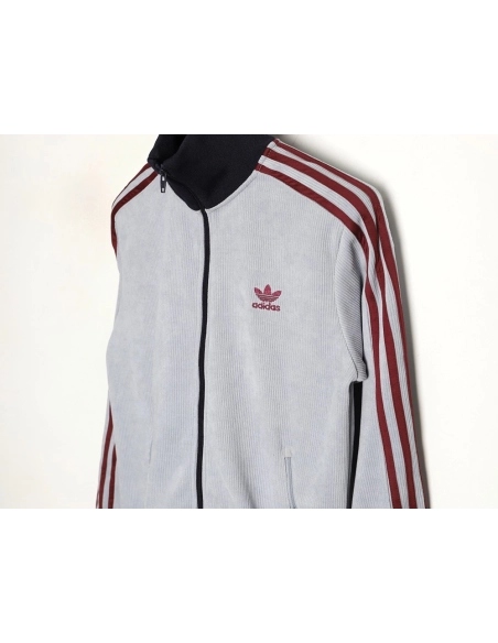 Adidas Trefoil Logo Embroidered Side Stripes Stand Collar Jacket,ADIDAS Jacket,Jacket,APPAREL