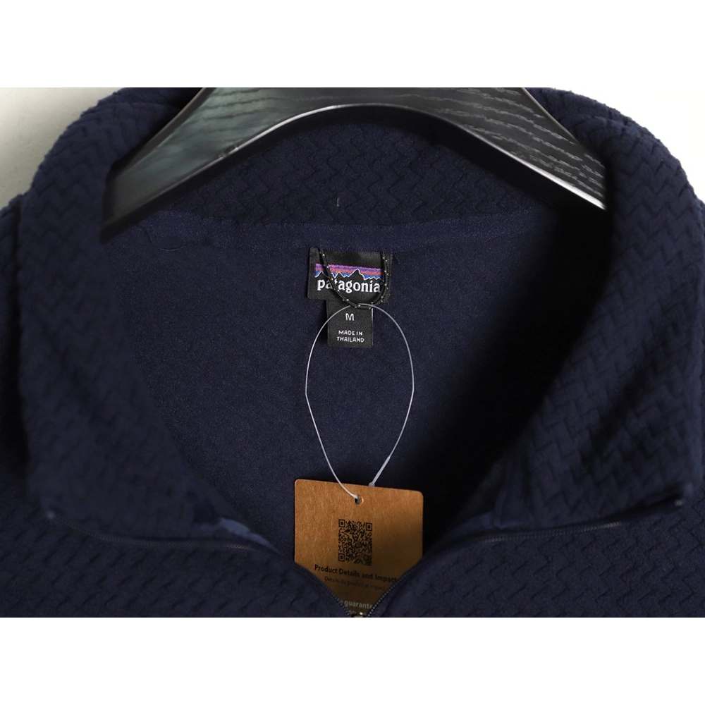 Patagonia Logo ZipUp Stand Collar Long Sleeve Sweatshirt,Patagonia Sweatshirt,Sweatshirt,APPAREL