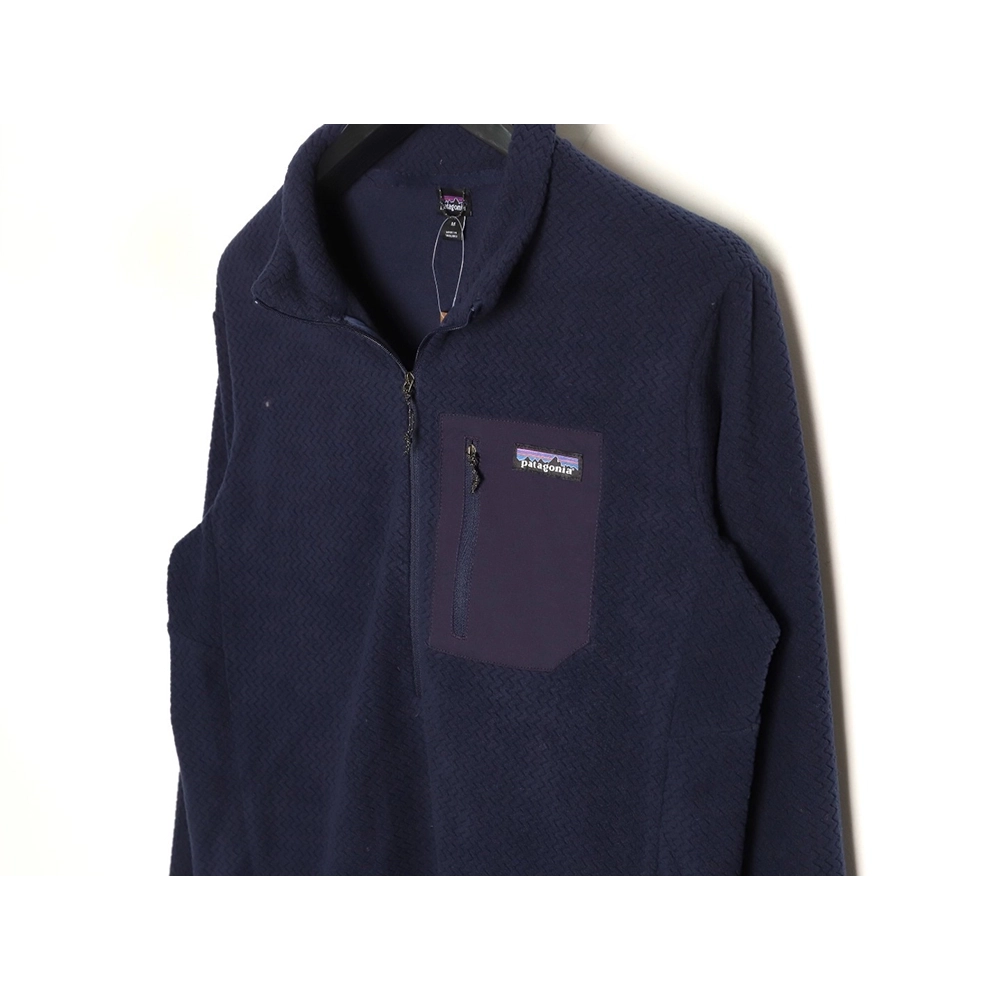 Patagonia Logo ZipUp Stand Collar Long Sleeve Sweatshirt,Patagonia Sweatshirt,Sweatshirt,APPAREL