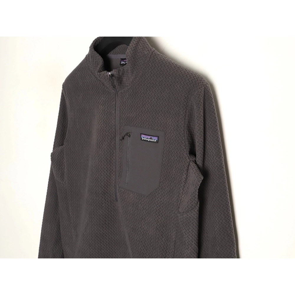 Patagonia Logo ZipUp Stand Collar Long Sleeve Sweatshirt,Patagonia Sweatshirt,Sweatshirt,APPAREL