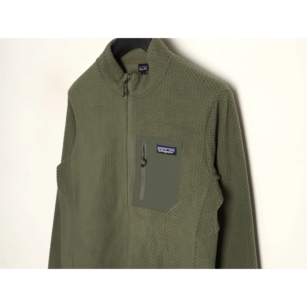 Patagonia Logo ZipUp Stand Collar Long Sleeve Sweatshirt,Patagonia Sweatshirt,Sweatshirt,APPAREL