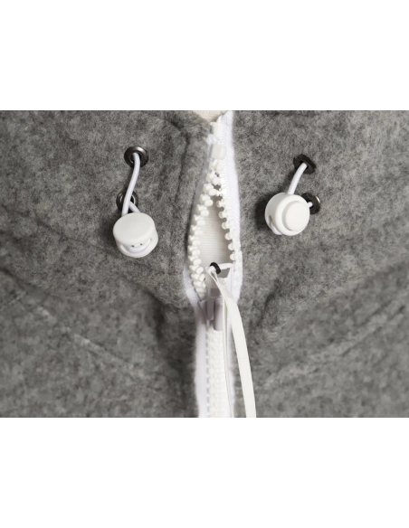 Canada Goose White Label Logo Zipper Drawstring Fleece Long Sleeve Jacket,Canada Goose Jacket,Jacket,APPAREL