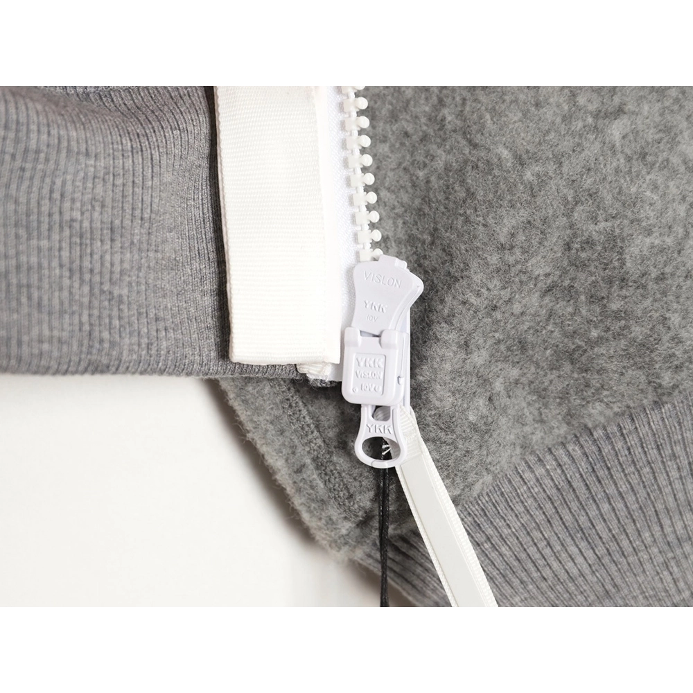 Canada Goose White Label Logo Zipper Drawstring Fleece Long Sleeve Jacket,Canada Goose Jacket,Jacket,APPAREL