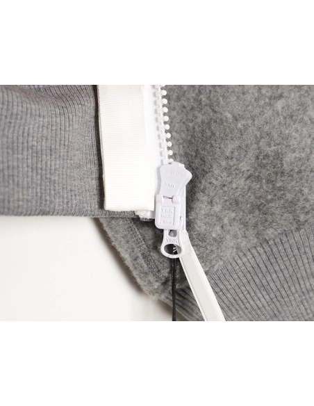 Canada Goose White Label Logo Zipper Drawstring Fleece Long Sleeve Jacket,Canada Goose Jacket,Jacket,APPAREL
