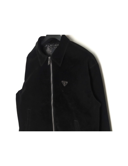 Prada flocked velvet denim jacket,Prada Jacket,Jacket,APPAREL