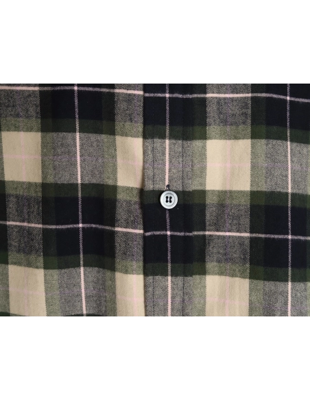 Loewe cuff leather check shirt jacket,Loewe Jacket,Jacket,APPAREL