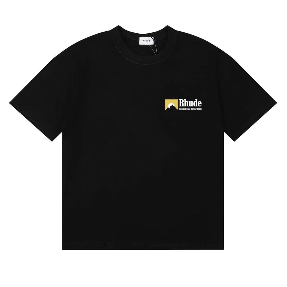 Rhude International Racing Logo Tshirt.Rhude T Shirt,Tshirt,APPAREL
