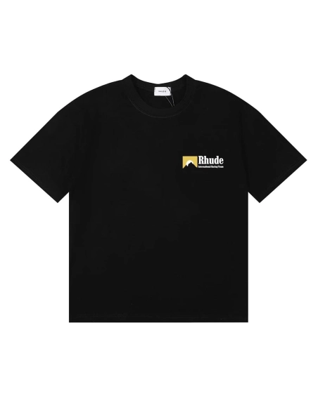 Rhude International Racing Logo Tshirt.Rhude T Shirt,Tshirt,APPAREL
