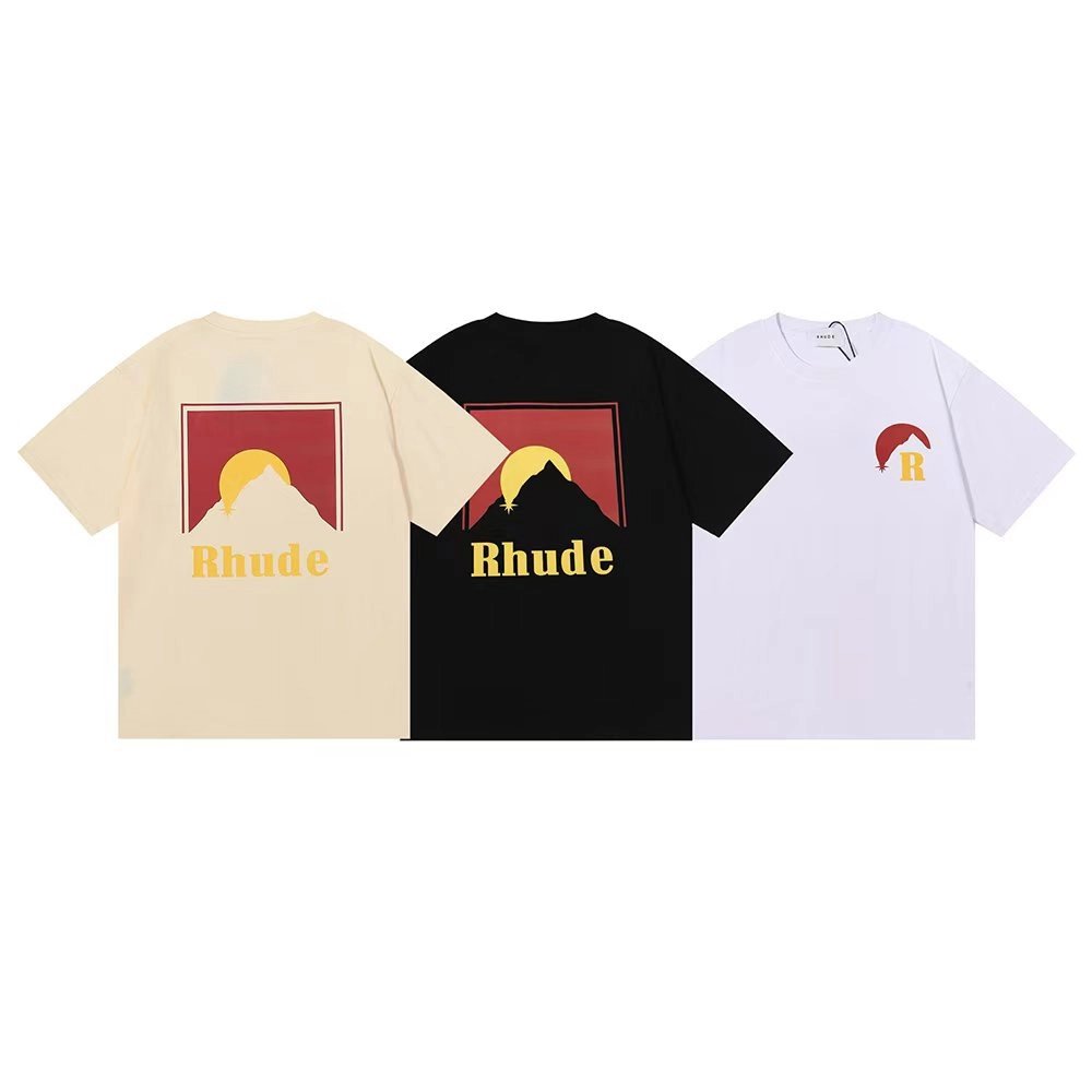 Rhude Printed TShirt.Rhude T Shirt,Tshirt,APPAREL